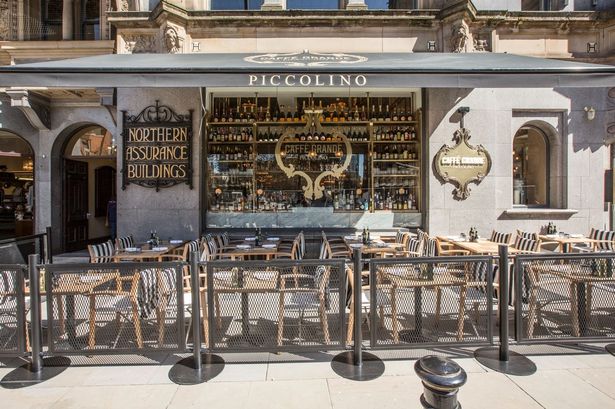 Four restaurants in Greater Manchester, including Piccolino Caffé Grande in the city centre, have been named in a list celebrating the best spots for outside dining in the country