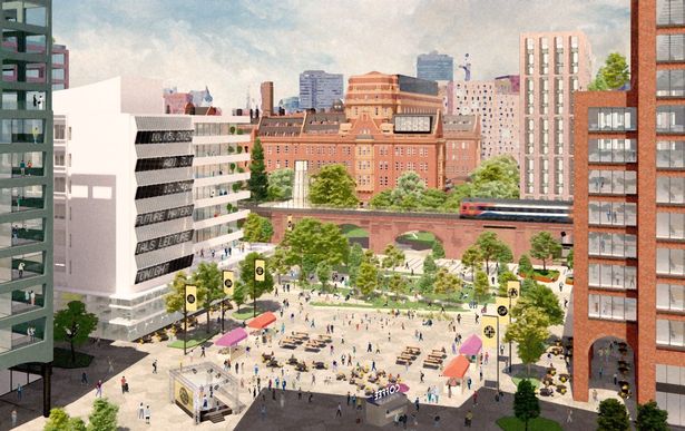 How the Manchester district could look as part of the £1.7bn 'Sister Masterplan' development