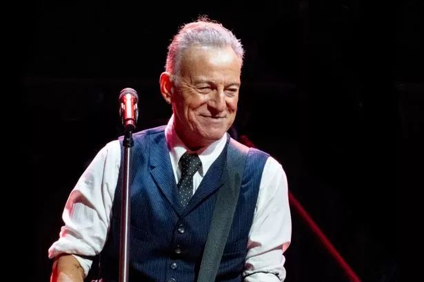 Bruce Springsteen performs during the first night of his 'The Land of Hopes and Dreams' tour at Co-op Live on May 14, 2025 in Manchester, England.