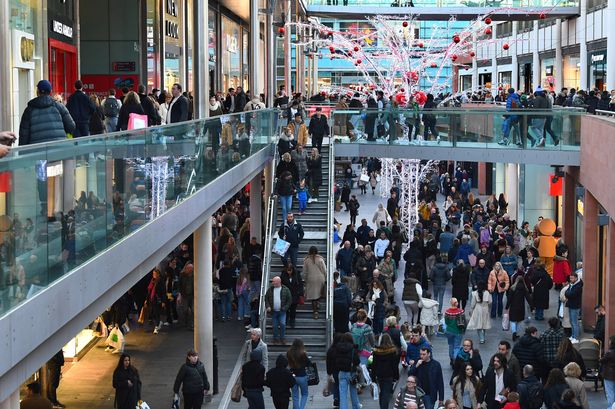 Liverpool One packed with Christmas shoppers
