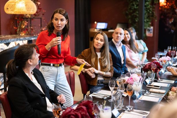 Coleen gave a speech at the Trafford Centre lunch this week at Nichi 