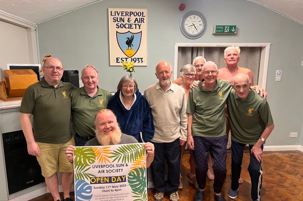 A few of the members who attended the club's sauna night - membership currently stands at just over 100