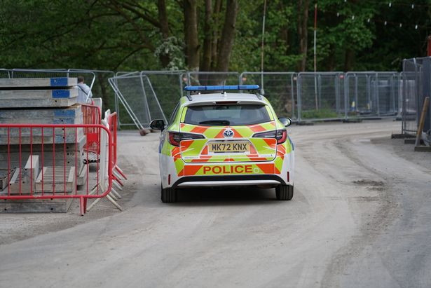 Police at the scene