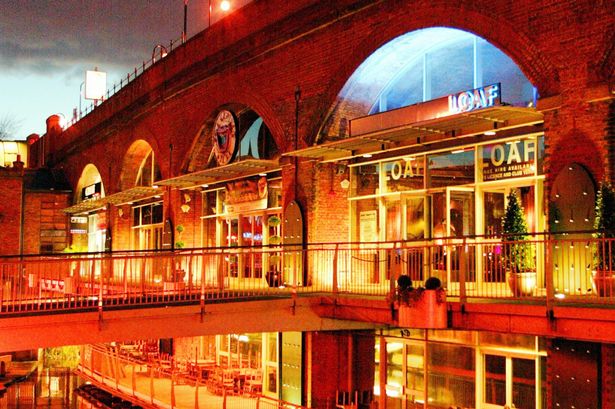 A vibrant looking Deansgate Locks back in 2004