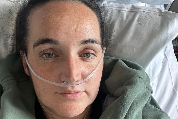Katie Cooper, 32, had a cancerous lump - the size of a pea - removed from behind her left ear four years ago but was told that it could return within five years.