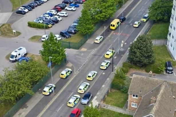 Police on Roughwood Drive