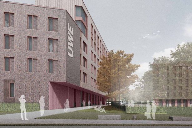 A CGI of how the new student accommodation at UWEs Frenchay Campus will look