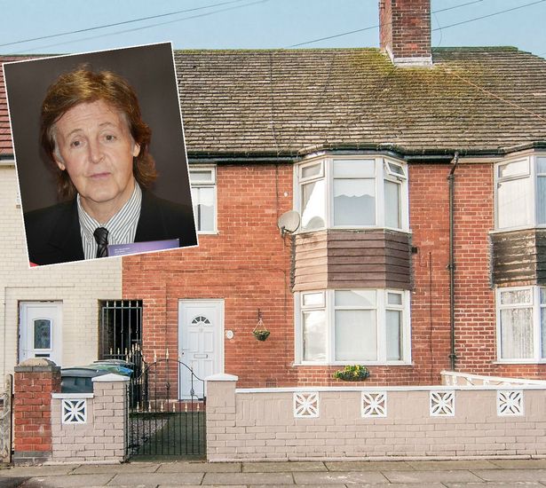Paul McCartney's childhood home, 72 Western Avenue, in Speke