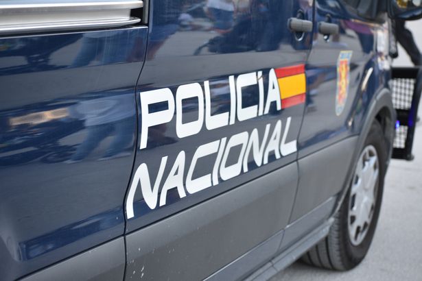 A Spanish police van