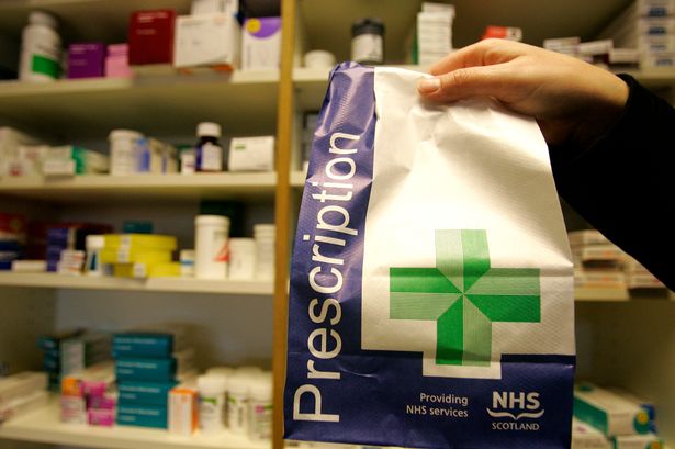  a prescription being collected from the Craigton Pharmacy in Glasgow