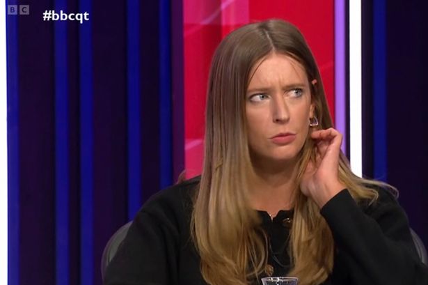 Political reporter Ava Evans offered a playful moment onm Question Time last night