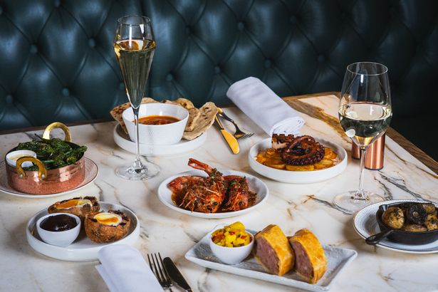 Dishes served at Tender restaurant within the Stock Exchange Hotel