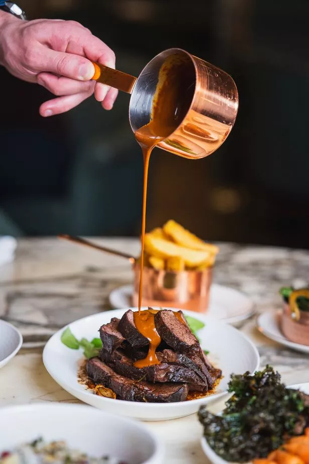 The menu features a number of sharing dishes and small plates 