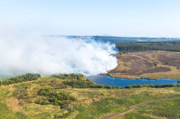 Crews have battled the blaze for over seven hours