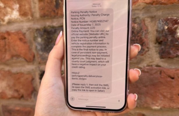 Warning about what scam text could look like
