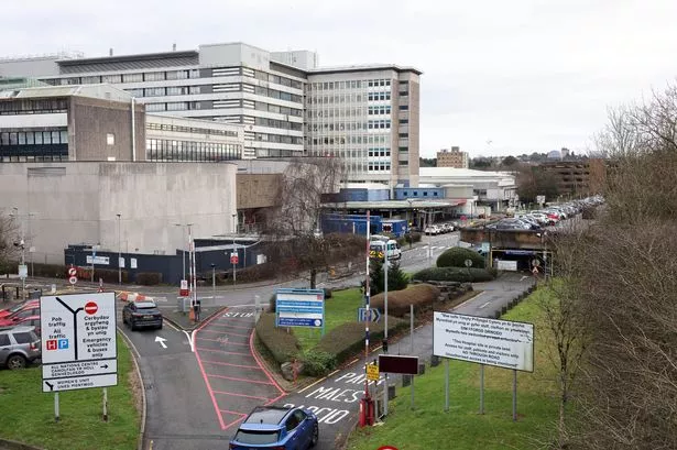 A general view of the University Hospital of Wales in Heath, Cardiff