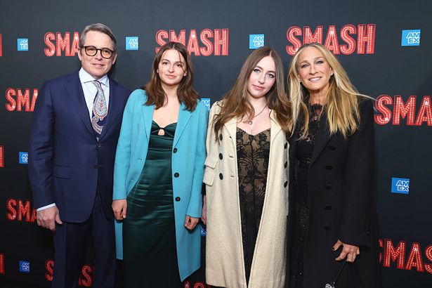 Matthew Broderick, Tabitha Hodge Broderick, Marion Loretta Elwell Broderick, and Sarah Jessica Parker 