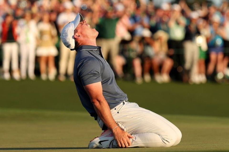 Rory McIlroy after winning the golf grand slam in Augusta, Georgia last month