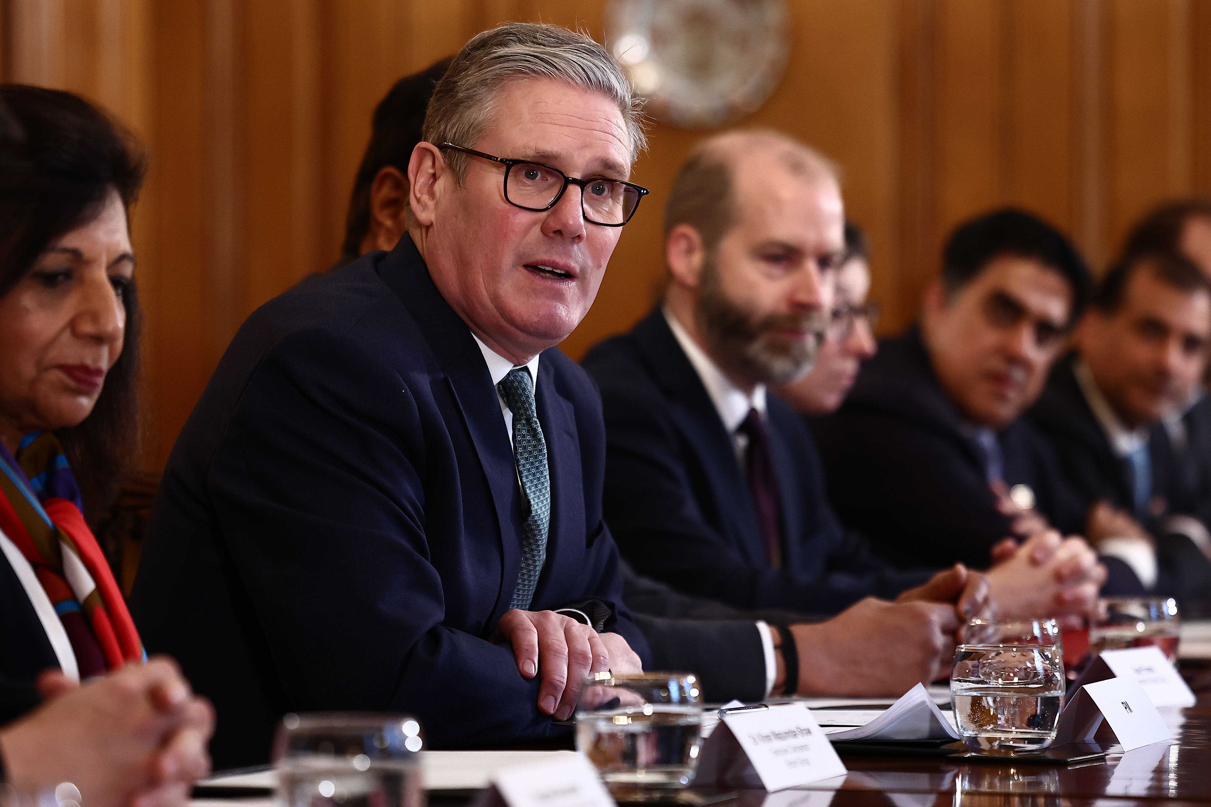 Prime Minister Sir Keir Starmer hosting a meeting of Indian investors last year (Henry Nicholls/PA)