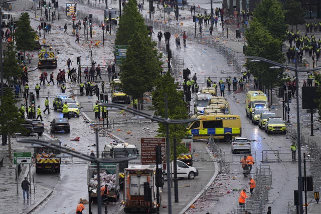 Emergency services on street
