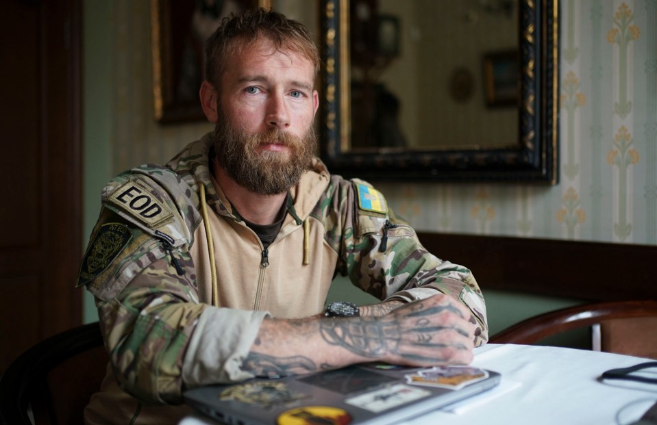 Portrait of a British bomb disposal expert.