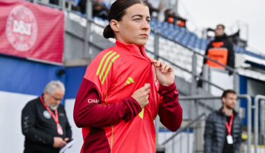 International Football, UEFA Women’s Nations League League A Group A4 match between Denmark and Wales at Odense Stadium in Odense, Denmark