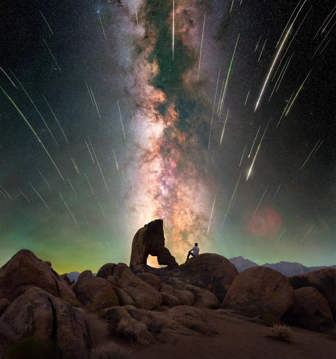 Perseid Meteor Shower in the Eastern Sierra Nevada