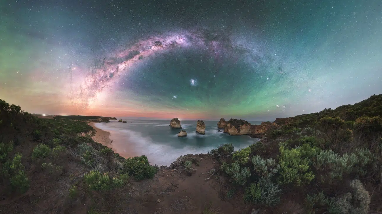 Milky Way over the beach