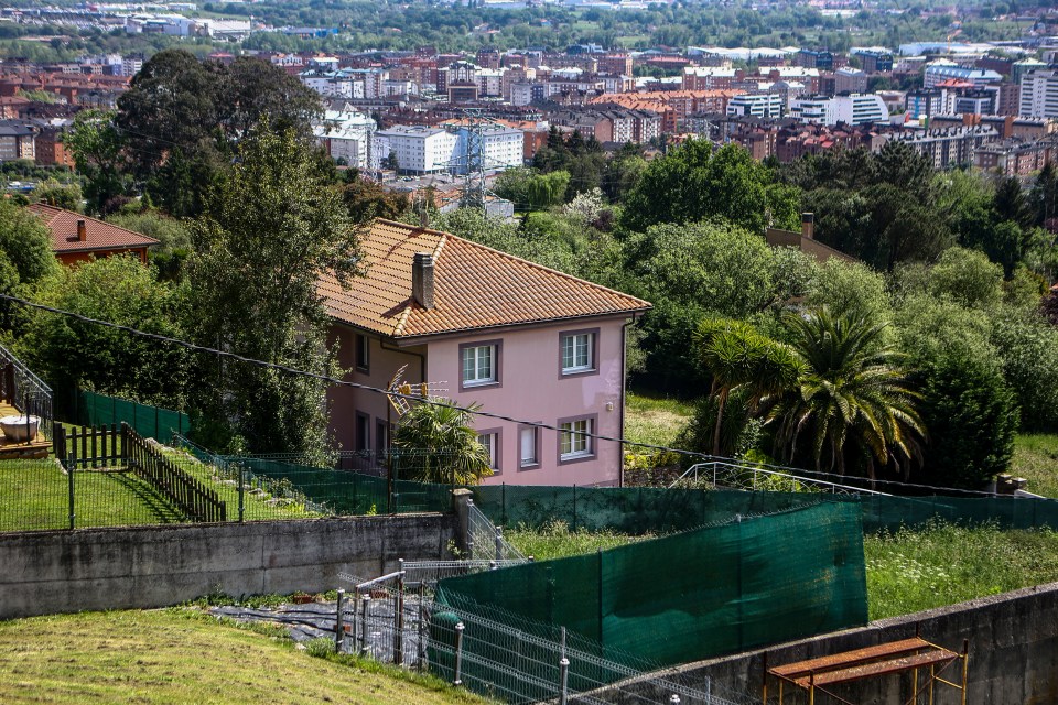 House in Oviedo, Spain, where a German couple held their children captive.