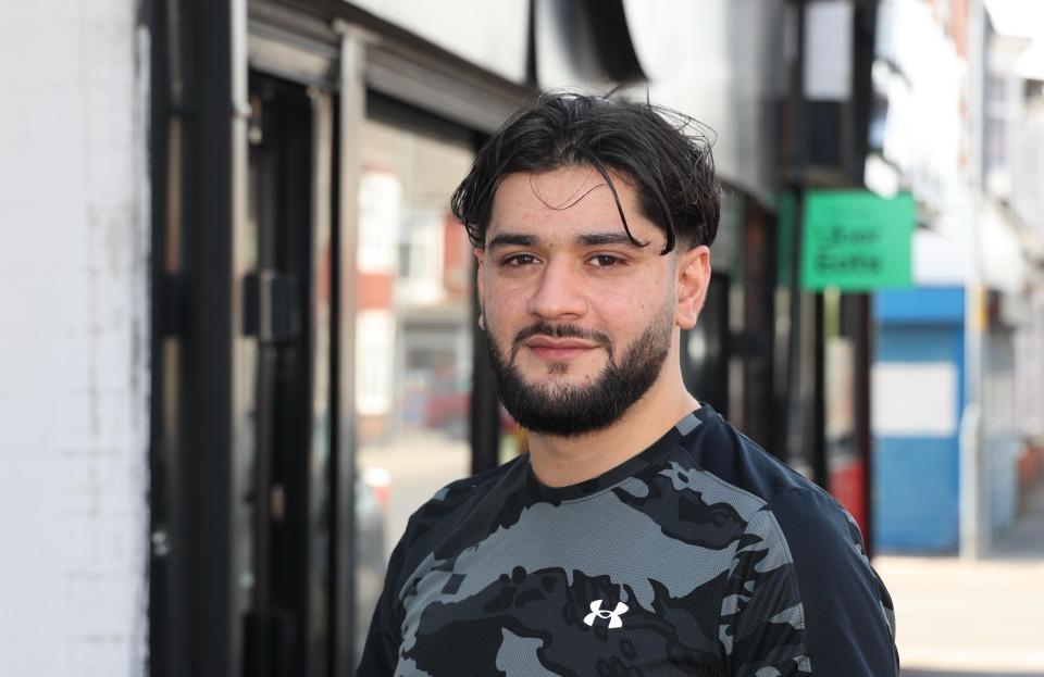 Portrait of Saqib Anwar in Middlesbrough.