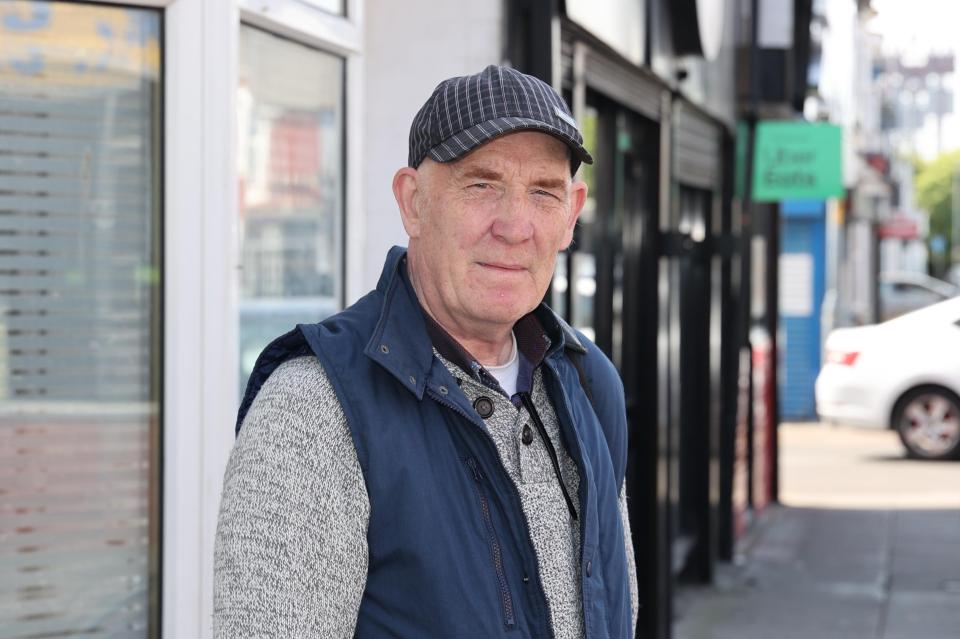 Portrait of Brian Mahony on Parliament Road, Middlesbrough.