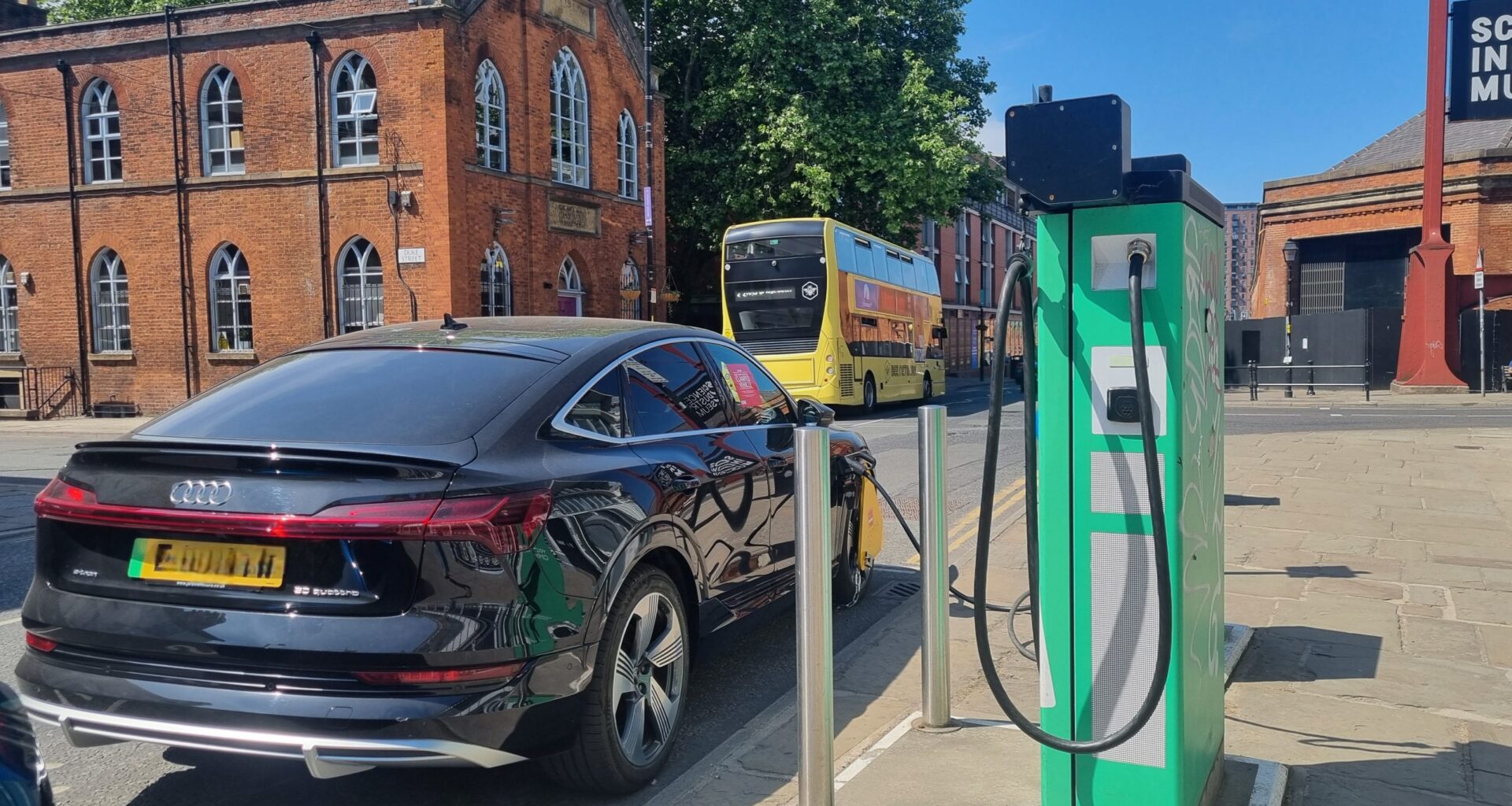 Greater Manchester has less than half the number of EV chargers per person than the England average