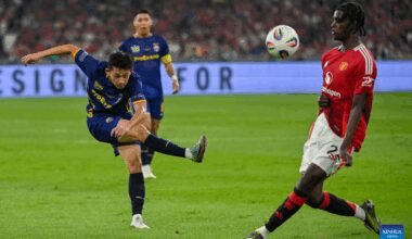 ASEAN All-Stars vs. Manchester United of England-Xinhua