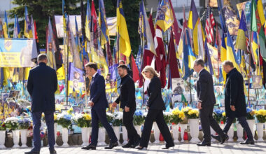 European leaders in Kyiv for show of solidarity against Russia