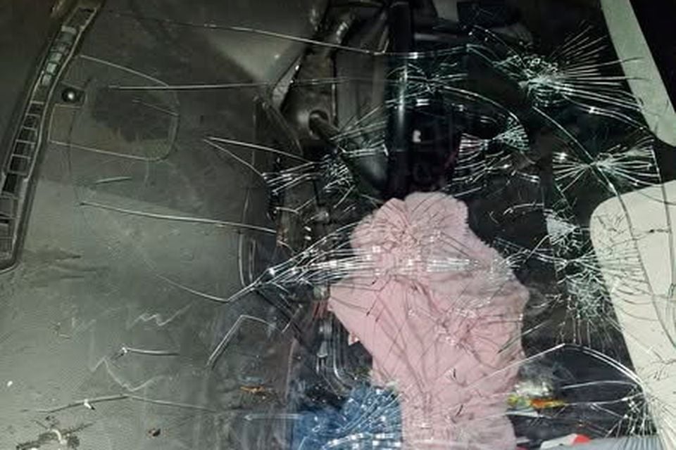 The car was stopped in the Newry area on Sunday. (Photo: NI Road Policing and Safety) 