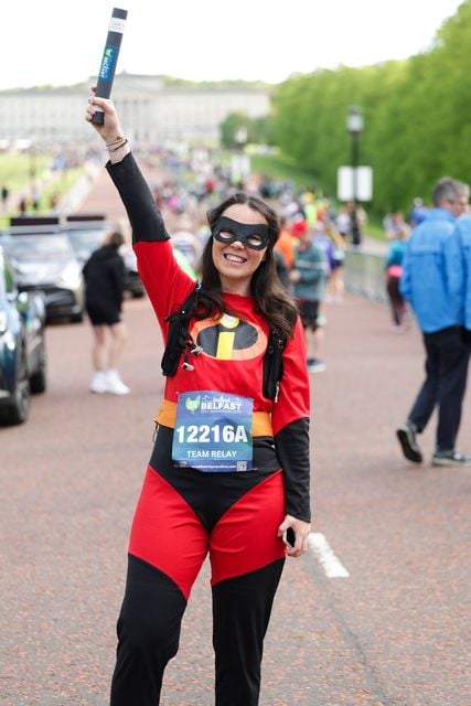 Marathon runners pictured at the Belfast event gets underway at Stormont (Pic: Kelvin Boyes / PressEye)