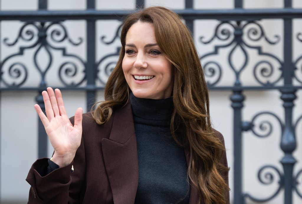 Kate Middleton, Princess of Wales departs The National Portrait Gallery on February 04, 2025 in London, England. The Princess joined children to kick off a new initiative from The Royal Foundation Centre for Early Childhood, focused on helping young children develop essential social and emotional skills. 
