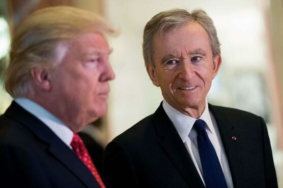 Donald Trump and Bernard Arnault