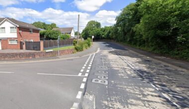 Supporting image for story: Car left on roof after three car collision leaves Halesowen road closed off