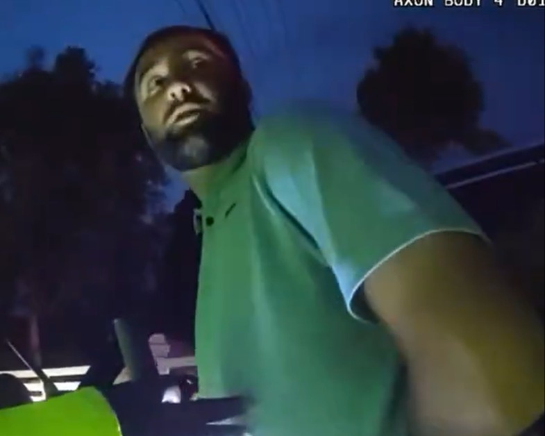 Bodycam footage emerged of Scheffler being arrested prior to the day's play...