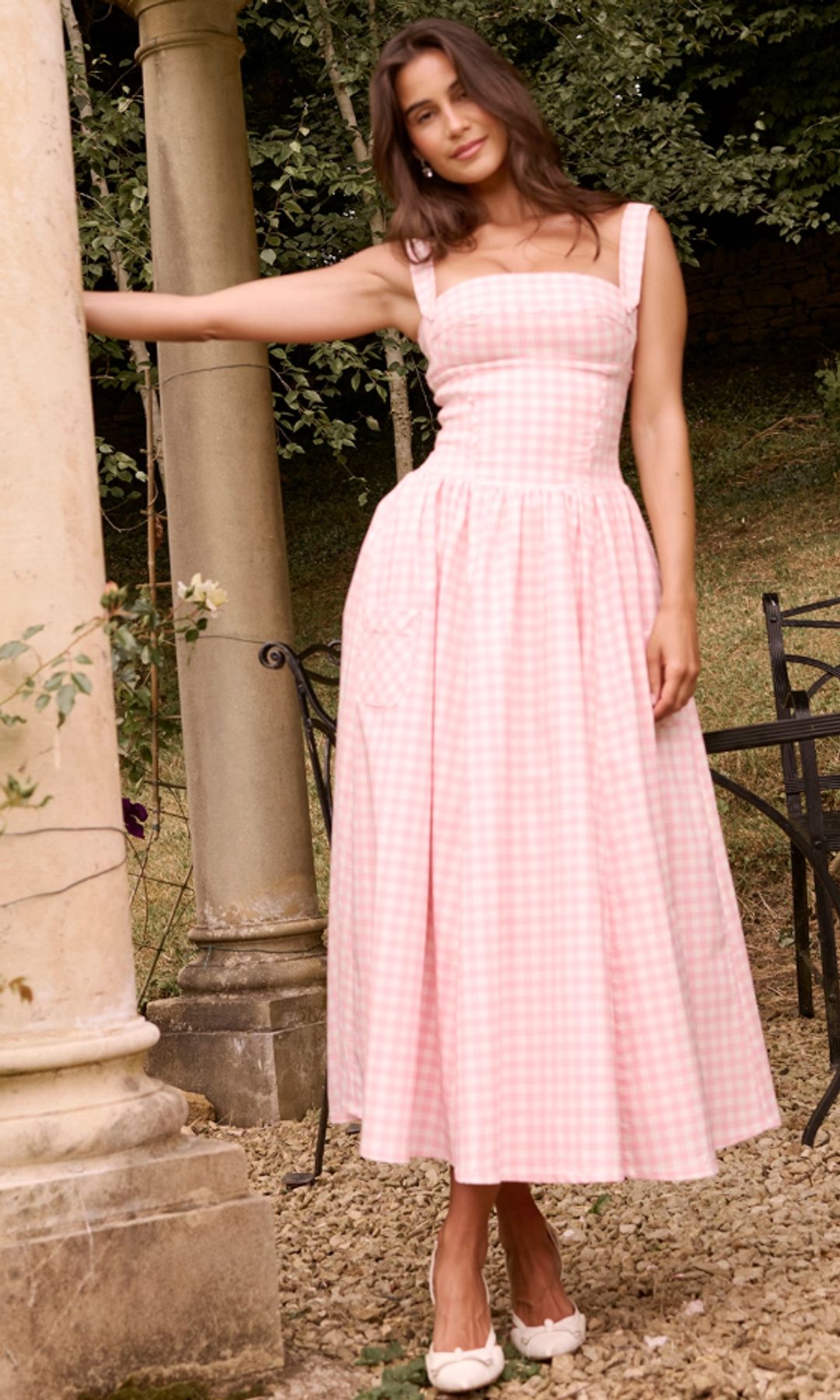 A gingham dress