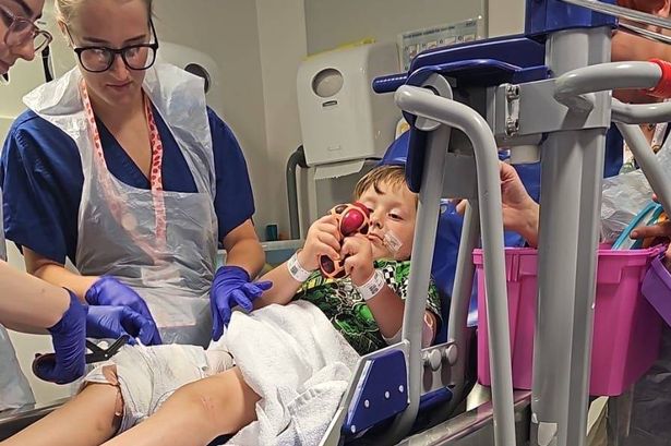 Antonio was rushed to Manchester Children's Hospital 