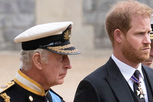 King Charles and Prince Harry together in 2022