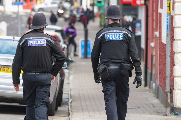 Stock image of police officers