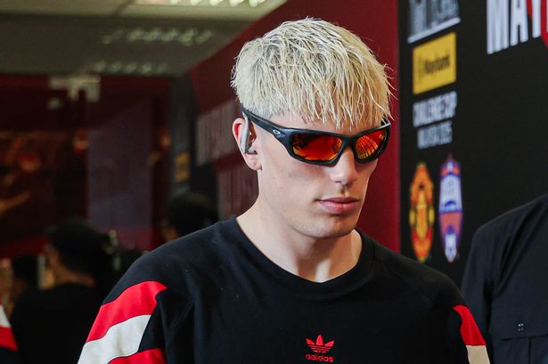 Garnacho barely broke into a smile all week