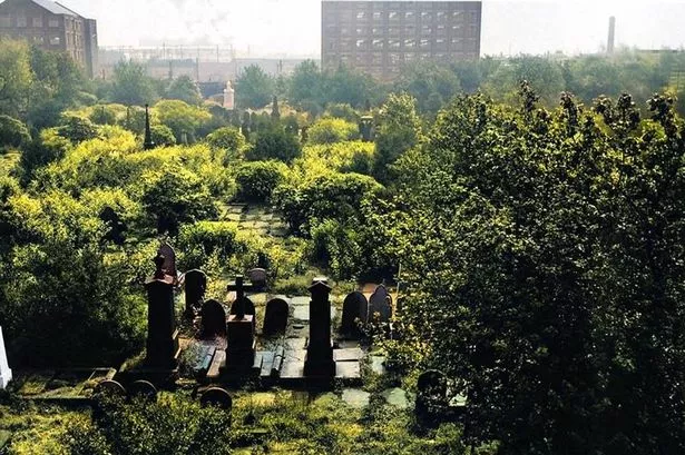 The now vanished Ardwick Cemetery in Manchester