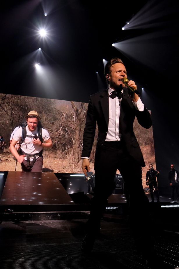 Olly Murs performing at The M&S Bank Arena in Liverpool on May 15