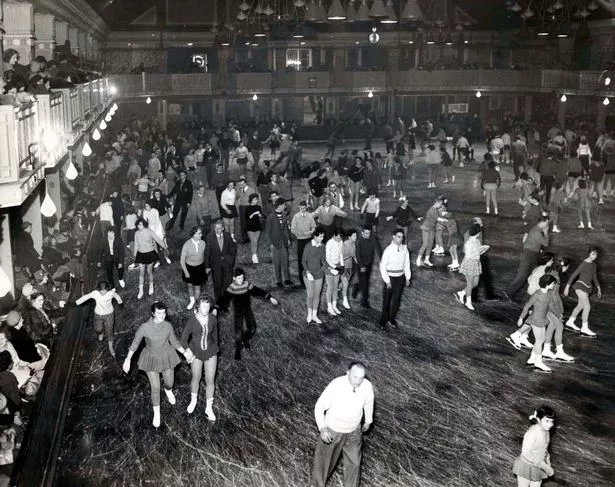 A typical scene from the Liverpool Palace ice rink, also known as Silver Blades