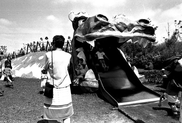 Unearthed photographs of a visit to Liverpool's International Garden Festival in by Burton Mail travel club in 1984