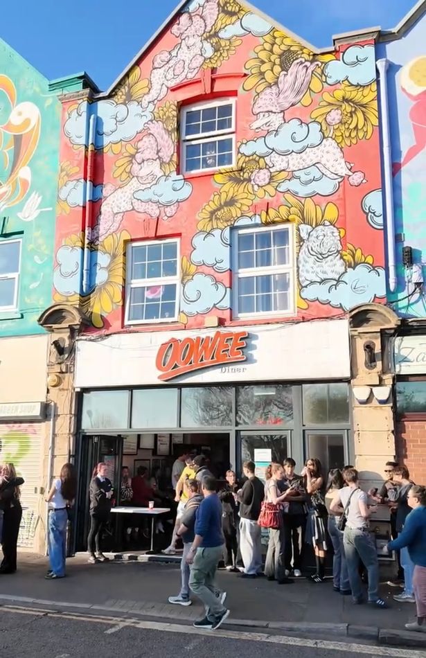 The queue outside Oowee to try the new menu 